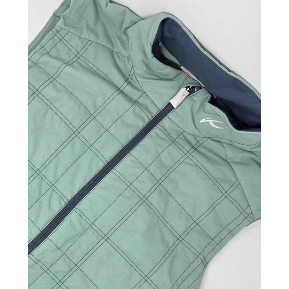 NEW  KJUS Mens Rowan Insulated Vest Medium 50 Green‎ Full Zip Quilted Activewear